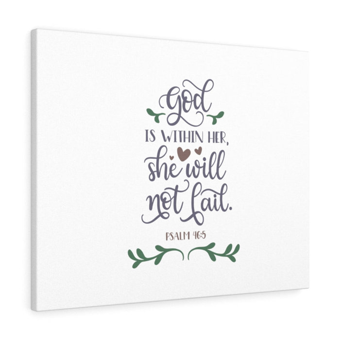 Trinx God Is in Her Psalm 465 Christian Wall Art Bible Verse Print